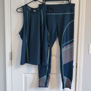 New Fila Leggings and Top set XL